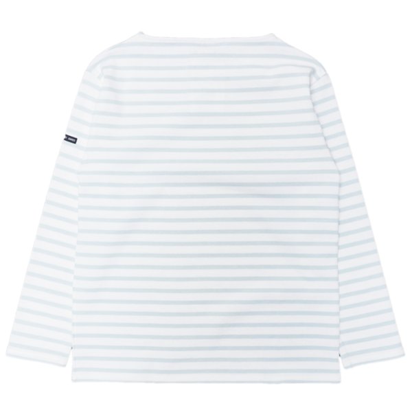 画像2: SAINT JAMES(セントジェームス)OUESSANT(ウエッソン)"BORDER" / NEIGE×GALILEO(ホワイト×アイスブルー) (2)