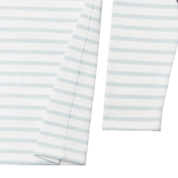 画像5: SAINT JAMES(セントジェームス)OUESSANT(ウエッソン)"BORDER" / NEIGE×GALILEO(ホワイト×アイスブルー) (5)