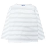 SAINT JAMES(セントジェームス)OUESSANT(ウエッソン)"BORDER" / NEIGE×GALILEO(ホワイト×アイスブルー)