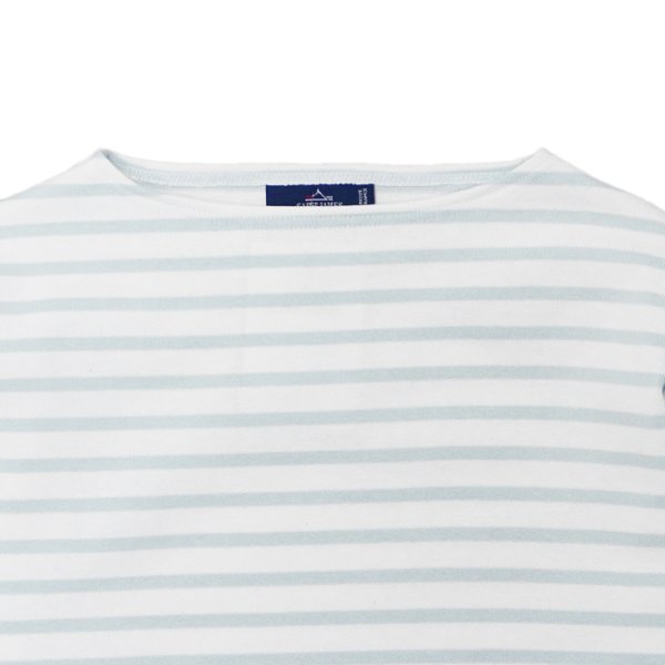 画像3: SAINT JAMES(セントジェームス)OUESSANT(ウエッソン)"BORDER" / NEIGE×GALILEO(ホワイト×アイスブルー) (3)