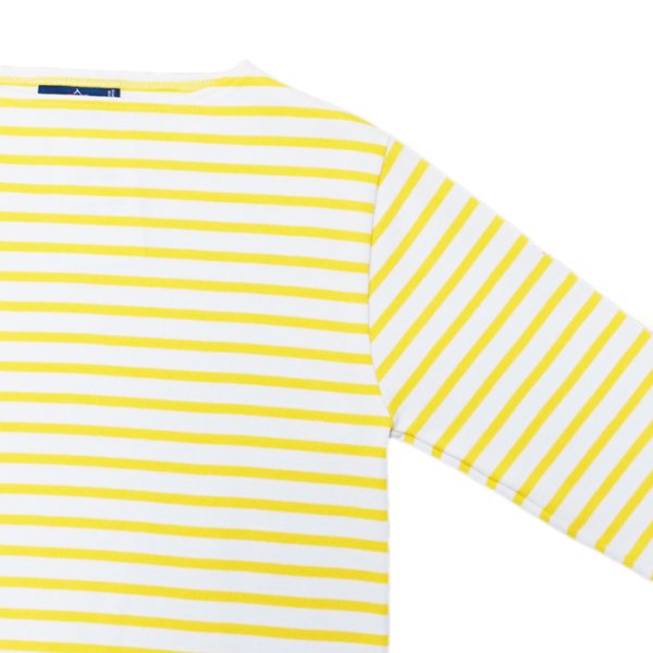 画像4: SAINT JAMES（セントジェームス）OUESSANT（ウエッソン）/ NEIGE×SUN（ホワイト×ライトイエロー） (4)