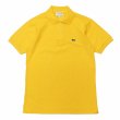 画像1: LACOSTE（ラコステ）Classic Fit Pique Polo Shirt（クラシックフィットピケポロシャツ）/Wasp（イエロー）※Imported from France※サイズ2のみ (1)
