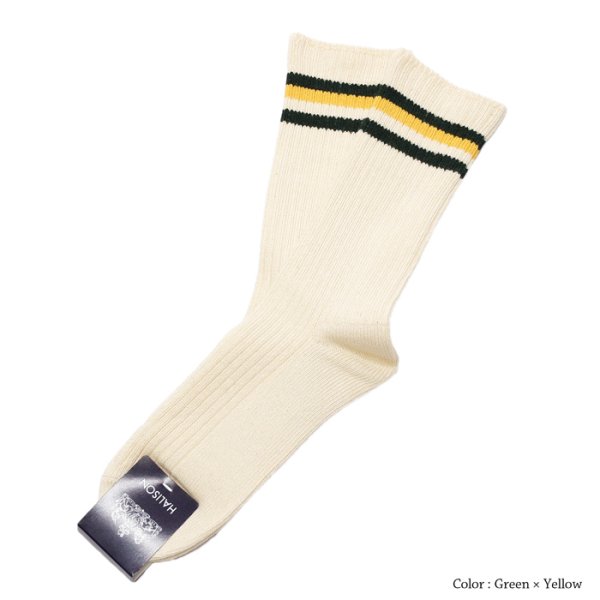 画像4: HALISON(ハリソン)オーガニックコットン アイビークルーソックス / 4Colors(全4色展開)※3足までメール便発送可 (4)