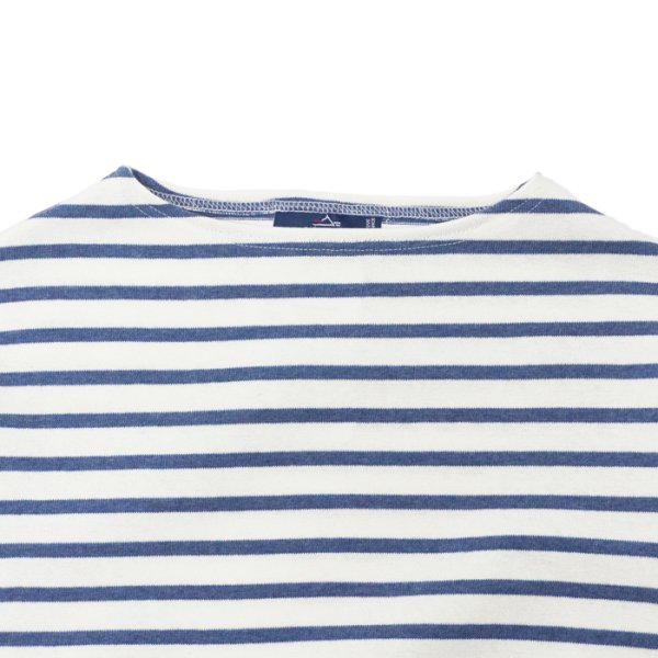 画像3: SAINT JAMES(セントジェームス)OUESSANT LOOSE(ウエッソン・ルーズ)"Women" / NEIGE×COOPER(ホワイト×杢ネイビー) (3)