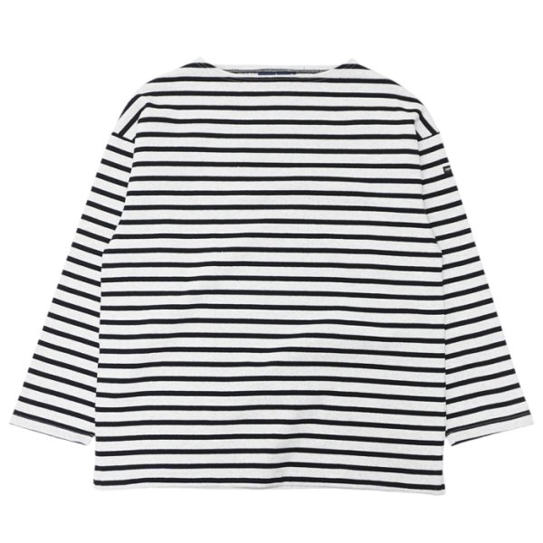画像1: SAINT JAMES（セントジェームス）OUESSANT LOOSE（ウエッソン・ルーズ）/GRIS CL×NOIR（霜降りペールグレー×ブラック） (1)