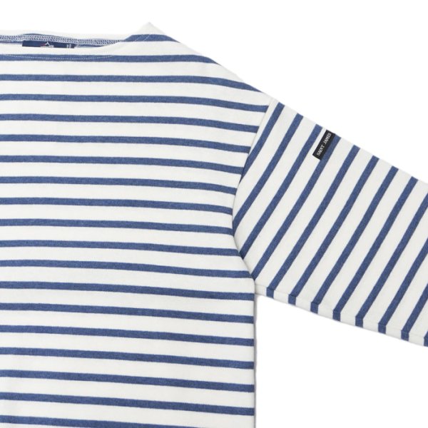 画像4: SAINT JAMES(セントジェームス)OUESSANT LOOSE(ウエッソン・ルーズ)"Women" / NEIGE×COOPER(ホワイト×杢ネイビー) (4)