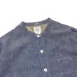 画像3: Post O'Alls（ポストオーバーオールズ）Band Collar Shirt（バンドカラーシャツ）"Classic Chambray" / Indigo（インディゴ） (3)