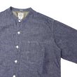 画像4: Post O'Alls（ポストオーバーオールズ）Band Collar Shirt（バンドカラーシャツ）"Classic Chambray" / Indigo（インディゴ） (4)