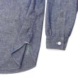 画像5: Post O'Alls（ポストオーバーオールズ）Band Collar Shirt（バンドカラーシャツ）"Classic Chambray" / Indigo（インディゴ） (5)