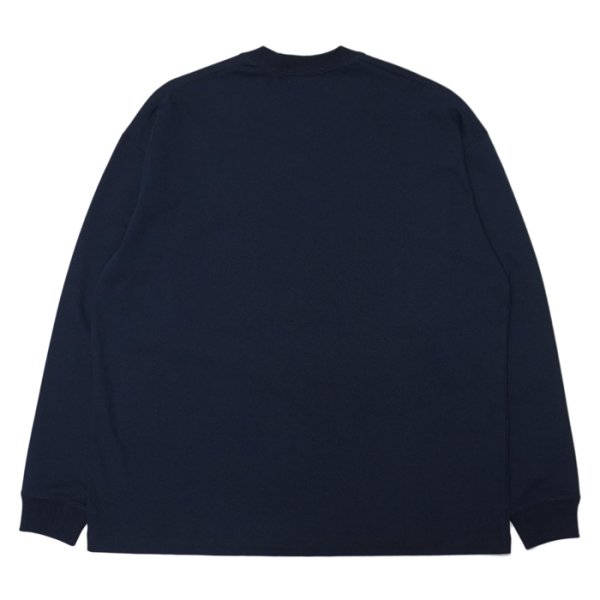 画像2: alvana(アルヴァナ)空紡 L/S TEE SHIRTS(空紡ロングスリーブTシャツ)/ Navy(ネイビー) (2)
