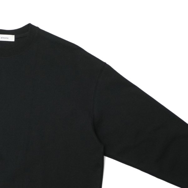 画像4: alvana(アルヴァナ)空紡 L/S TEE SHIRTS(空紡ロングスリーブTシャツ)/ Black(ブラック) (4)