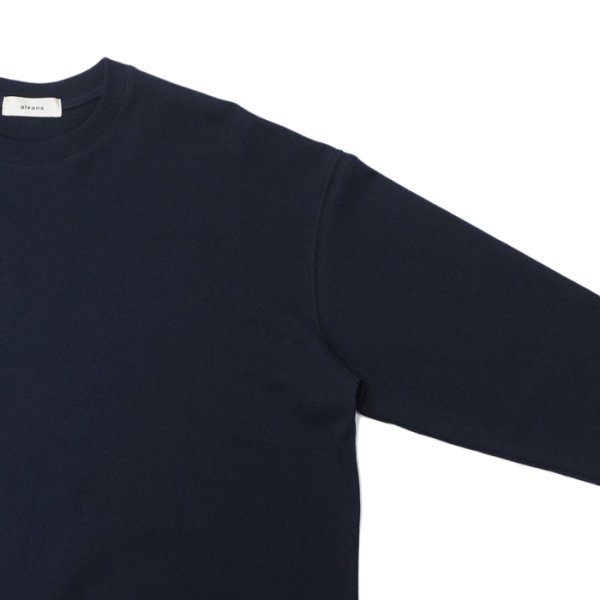 画像4: alvana(アルヴァナ)空紡 L/S TEE SHIRTS(空紡ロングスリーブTシャツ)/ Navy(ネイビー) (4)