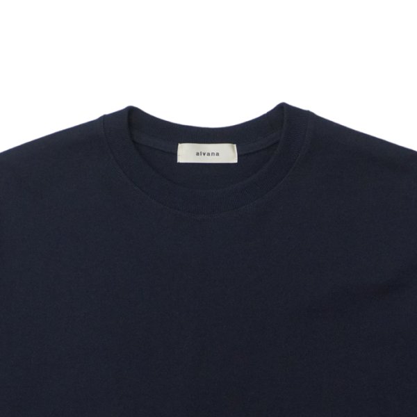 画像3: alvana(アルヴァナ)空紡 L/S TEE SHIRTS(空紡ロングスリーブTシャツ)/ Navy(ネイビー) (3)