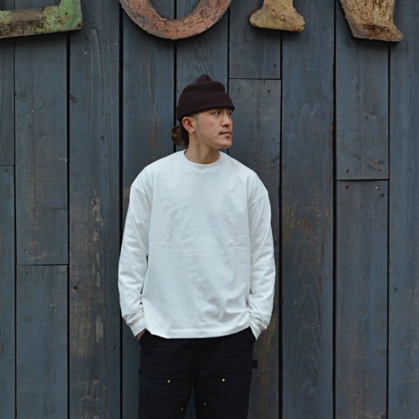 画像7: alvana(アルヴァナ)空紡 L/S TEE SHIRTS(空紡ロングスリーブTシャツ)/ Navy(ネイビー) (7)