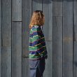 画像8: BARBARIAN（バーバリアン）Heavy Weight Rugby Collar Shirt（ヘビーウェイト ラグビーカラーシャツ）"ALTERNATING STRIPES" / Navy×Gold×Bottle×Red（ネイビー×ゴールド×ボトル×レッド） (8)