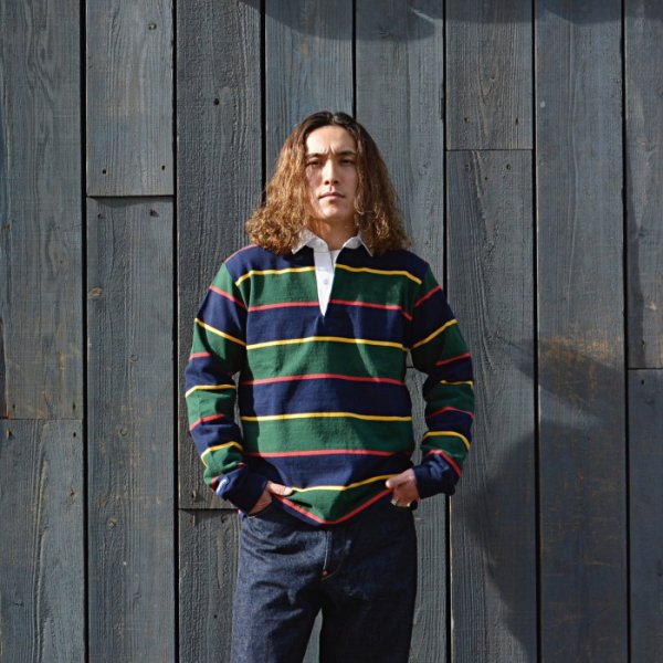 画像7: BARBARIAN(バーバリアン)Heavy Weight Rugby Collar Shirt(ヘビーウェイト ラグビーカラーシャツ) "SOLID" / Oxford(オックスフォードグレー) (7)