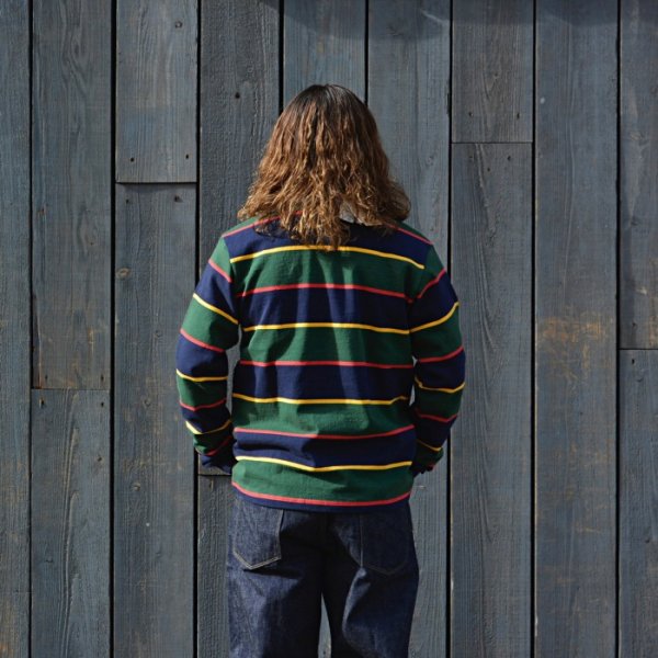 画像9: BARBARIAN(バーバリアン)Heavy Weight Rugby Collar Shirt(ヘビーウェイト ラグビーカラーシャツ) "SOLID" / Oxford(オックスフォードグレー) (9)