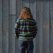 画像9: BARBARIAN（バーバリアン）Heavy Weight Rugby Collar Shirt（ヘビーウェイト ラグビーカラーシャツ）"ALTERNATING STRIPES" / Navy×Gold×Bottle×Red（ネイビー×ゴールド×ボトル×レッド） (9)