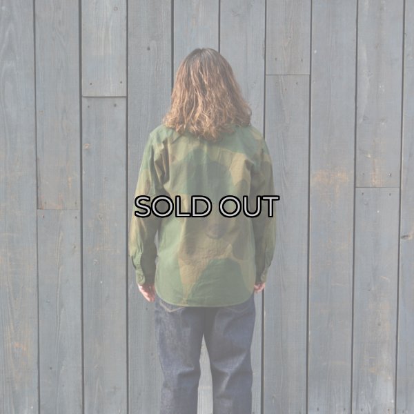 画像9: Nigel Cabourn（ナイジェル・ケーボン）UTILITY SHIRT（ユーティリティシャツ）"FADE CAMO" / Green（グリーン） (9)
