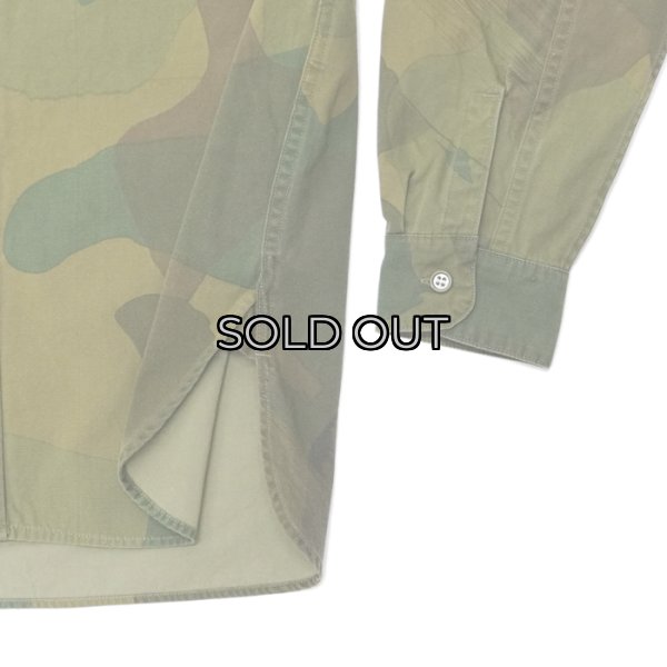 画像5: Nigel Cabourn（ナイジェル・ケーボン）UTILITY SHIRT（ユーティリティシャツ）"FADE CAMO" / Green（グリーン） (5)