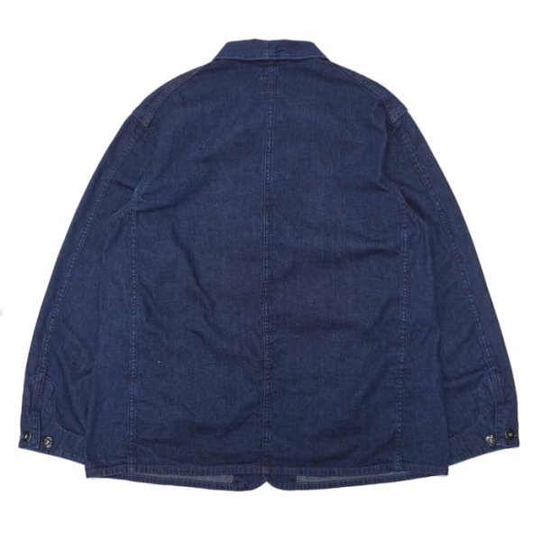 画像2: 【PointUp10%11/10迄】Post O'Alls（ポストオーバーオールズ）De Luxe Railroader（デラックス・レイルローダー）"8oz Denim Deep Wash" / Indigo（インディゴ） (2)