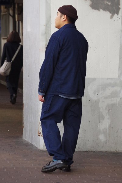 画像12: 【PointUp10%11/10迄】Post O'Alls（ポストオーバーオールズ）De Luxe Railroader（デラックス・レイルローダー）"8oz Denim Deep Wash" / Indigo（インディゴ） (12)