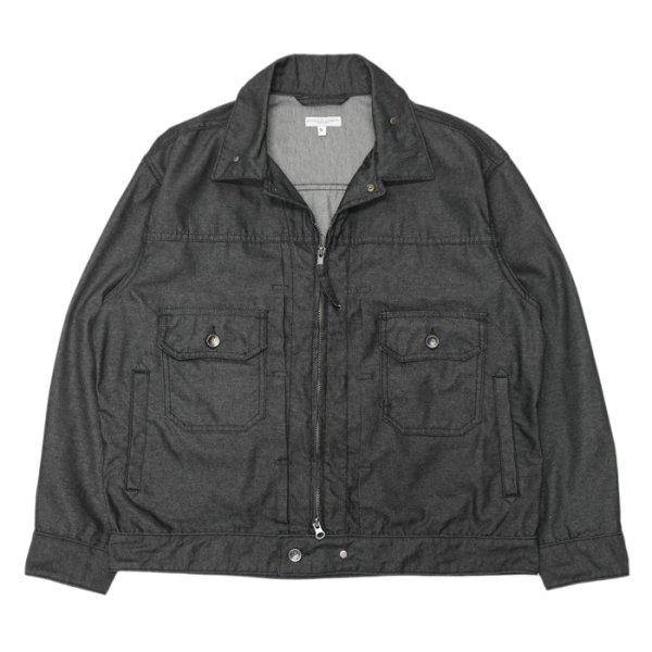 画像1: ＜30%OFF＞ ENGINEERED GARMENTS（エンジニアードガーメンツ）Trucker Jacket（トラッカージャケット）"CP Denim" / Black（ブラック）※Sサイズのみ (1)