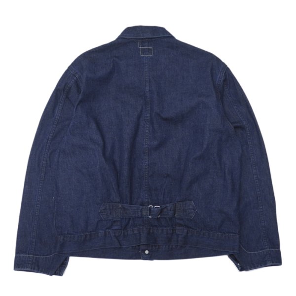 画像2: 【PointUp10%11/10迄】Post O'Alls(ポストオーバーオールズ)Mechanic Blouse 2(メカニックブラウス2)”8oz Denim Deep Wash" / Indigo(インディゴ) (2)