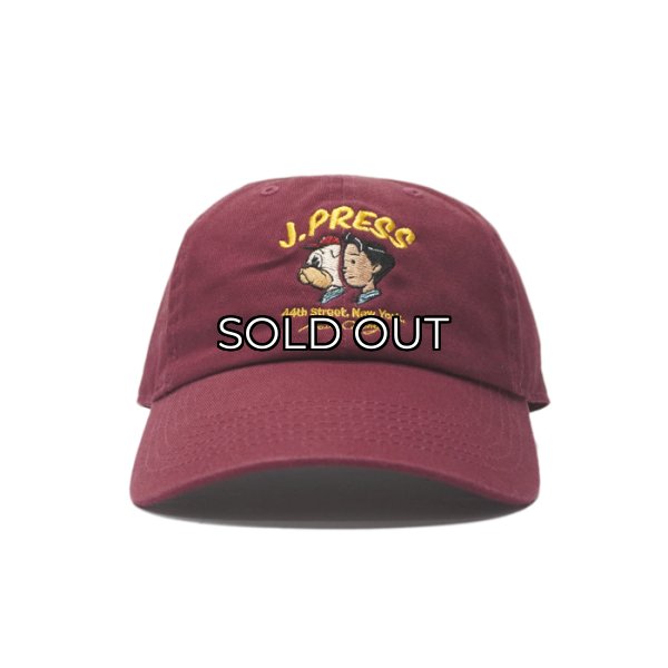 画像1: J.PRESS（J.プレス）J.PRESS BOY'S CAP（ジェープレス ボーイズキャップ）"by Aaron Chang" / BORDEAUX（ボルドー） (1)