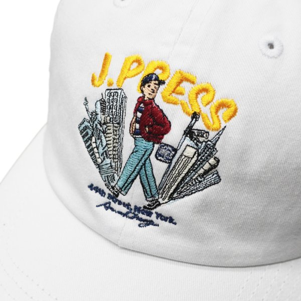 画像4: J.PRESS（J.プレス）J.PRESS BOY'S CAP（ジェープレス ボーイズキャップ）"by Aaron Chang" / White（ホワイト） (4)