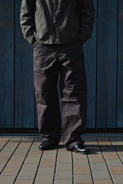 画像8: *A VONTADE（アボンタージ）C/H Painter Pants（コットンヘンプペインターパンツ）”Cotton Hemp Duck" / INK Black（インクブラック） (8)