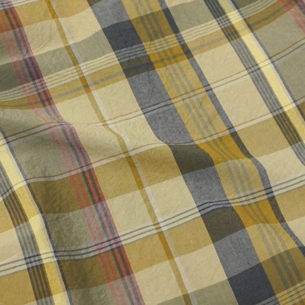 画像6: 【PointUp10%11/10迄】ENGINEERED GARMENTS(エンジニアードガーメンツ)19 Century BD Shirt (19 センチュリーボタンダウンシャツ)"Madras Print"/ Olive(オリーブ) (6)