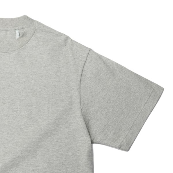 画像4: 【PointUp10%11/10迄】KAPTAIN SUNSHINE(キャプテンサンシャイン)Suvin Supima Tube Short Sleeve Tee Heavy(スビンスーピマチューブショートスリーブヘビーTシャツ)”SUVIN SUPIMA TUBE JERSEY HEAVY" / Heather Grey(ヘザーグレー) (4)