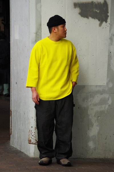 画像10: blurhms ROOTSTOCK（ブラームスルーツストック）Rough&Smooth Thermal Baseball Tee（ラフ&スムースサーマルベースボールTシャツ）/ Yeloow（イエロー） (10)
