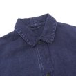 画像4: KAPTAIN SUNSHINE（キャプテンサンシャイン）Coverall Jacket（カバーオールジャケット）"Cotton Hemp Heavy OXFord Garment Dye" / Navy Blue（ネイビーブルー） (4)