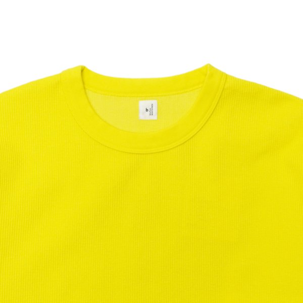画像3: blurhms ROOTSTOCK（ブラームスルーツストック）Rough&Smooth Thermal Baseball Tee（ラフ&スムースサーマルベースボールTシャツ）/ Yeloow（イエロー） (3)