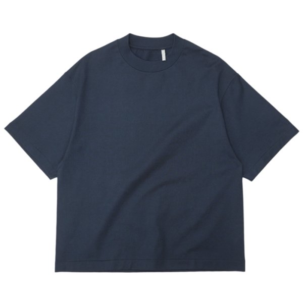 画像1: KAPTAIN SUNSHINE（キャプテンサンシャイン）Suvin Supima Tube Short Sleeve Tee Heavy（スビンスーピマチューブショートスリーブヘビーTシャツ）”SUVIN SUPIMA TUBE JERSEY HEAVY" / Steel Navy（スティールネイビー） (1)