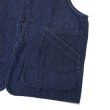 画像5: Post O'Alls（ポストオーバーオールズ）DEE Vest 2（ディー・ベスト 2）"8oz Denim Indigo Deep Wash" / Indigo（インディゴ） (5)