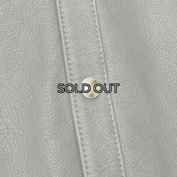 画像6: Y'2 LEATHER（ワイツーレザー）STEER OIL Western Shirt（ステアオイル ウエスタンシャツ）"Spring Edition" / Grey（グレー） (6)