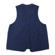 画像2: Post O'Alls（ポストオーバーオールズ）DEE Vest 2（ディー・ベスト 2）"8oz Denim Indigo Deep Wash" / Indigo（インディゴ） (2)