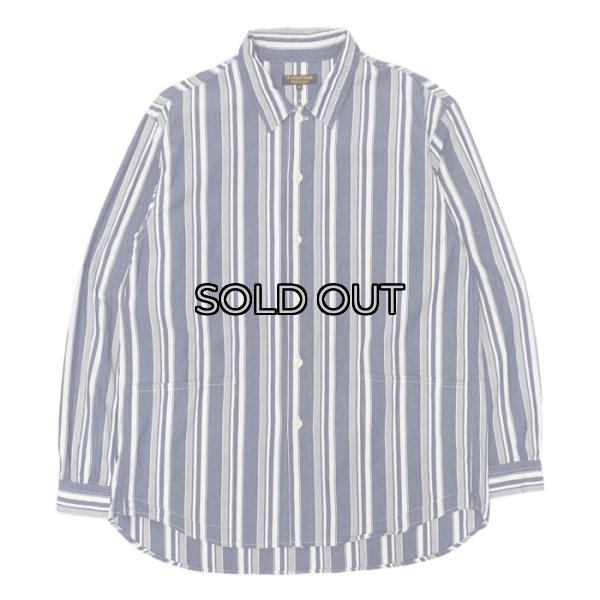 画像1: *A VONTADE（アボンタージ）Gardener Apron Shirts（ガーデナーエプロンシャツ）/ Navy Multi Stripe（ネイビーマルチストライプ） (1)