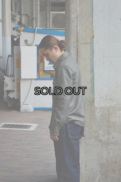 画像9: Y'2 LEATHER（ワイツーレザー）STEER OIL Western Shirt（ステアオイル ウエスタンシャツ）"Spring Edition" / Grey（グレー） (9)