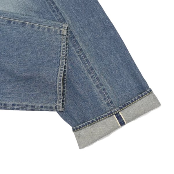 画像7: blurhms ROOTSTOCK(ブラームスルーツストック)13.5oz Denim Pants Wide(13.5ozデニムパンツ ワイド)/ Used Indigo(ユーズドインディゴ)【裾上げ無料】 (7)