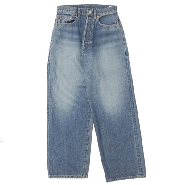 画像1: blurhms ROOTSTOCK(ブラームスルーツストック)13.5oz Denim Pants Wide(13.5ozデニムパンツ ワイド)/ Used Indigo(ユーズドインディゴ)【裾上げ無料】 (1)
