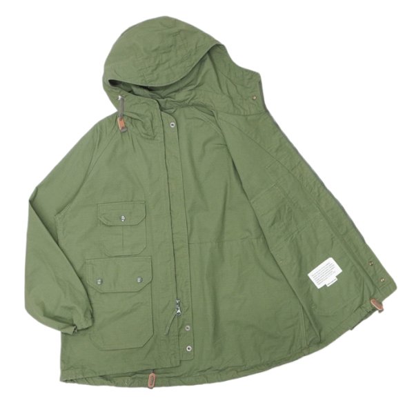 画像3: 【PointUp10%11/10迄】ENGINEERED GARMENTS(エンジニアードガーメンツ)Atlantic Parka(アトランティックパーカ)"Cotton Rip Stop" / Olive(オリーブ) (3)