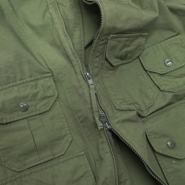 画像7: 【PointUp10%11/10迄】ENGINEERED GARMENTS(エンジニアードガーメンツ)Atlantic Parka(アトランティックパーカ)"Cotton Rip Stop" / Olive(オリーブ) (7)