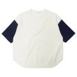 画像1: alvana（アルヴァナ）20/- Baseball Tee Shirt（20/ ベースボールTシャツ）/ White（ホワイト） (1)