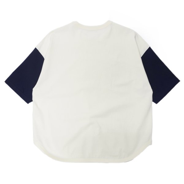 画像2: alvana（アルヴァナ）20/- Baseball Tee Shirt（20/ ベースボールTシャツ）/ White（ホワイト） (2)