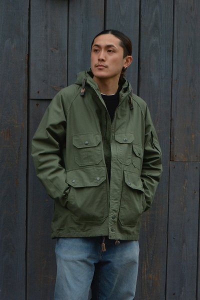 画像11: 【PointUp10%11/10迄】ENGINEERED GARMENTS(エンジニアードガーメンツ)Atlantic Parka(アトランティックパーカ)"Cotton Rip Stop" / Olive(オリーブ) (11)