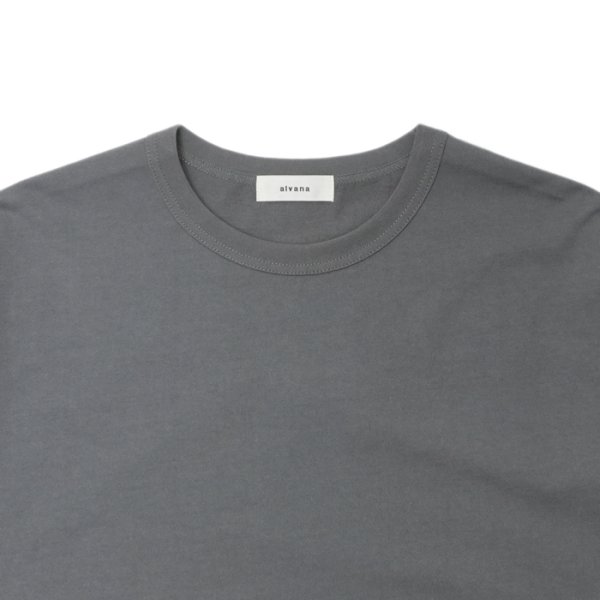 画像3: alvana（アルヴァナ）20/- Baseball Tee Shirt （20/ ベースボールTシャツ）/ Smoke Grey（スモークグレー）※サイズ2のみ (3)